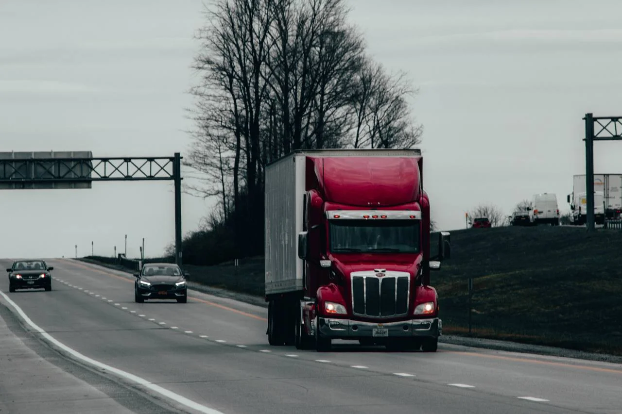 Red Semi Truck