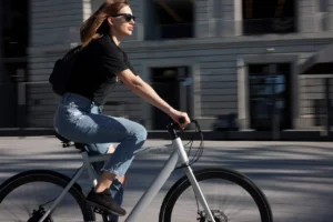 Female bicycle rider