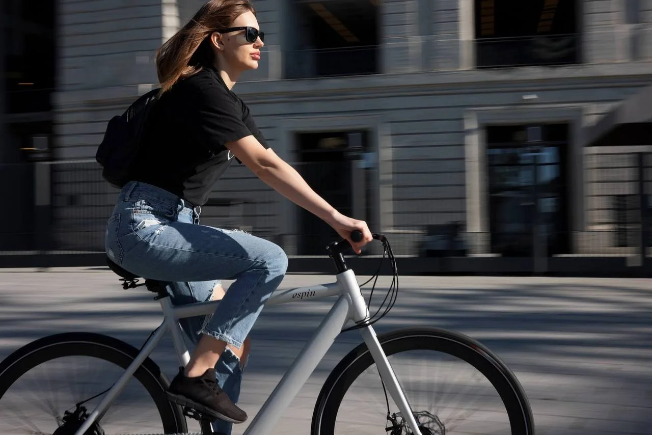 Female bicycle rider